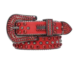 Diseñador Simon Cinturones para hombres Mujeres Marcas Moda Lujo Diamante brillante Bling Rhinestone Cintura como regalo Tamaño 110-130CM3308337