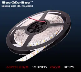 5MLOT SMD 2835 Pasek LED DC12V IP65 Waterproof 60EDM LED Elastyczna jasna wstążka Dekoracja świąteczna 5M SMDT28603459967