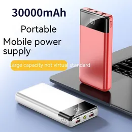 Портативный внешний аккумулятор 30000 мАч, запасная внешняя батарея, портативное зарядное устройство, внешний аккумулятор 20000 мАч для Xiaomi iPhone 12 13 pro max