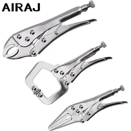 Airj 3 peças alicates de travamento, design de mola, alto torque, tubulação de água resistente, durável, ferramentas manuais de grau industrial 240102