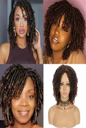 Peruca de cabeça cabelo humano para as mulheres 180 densidade kinky encaracolado sem cola completa máquina feita brasileiro remy trança suja hair1785172