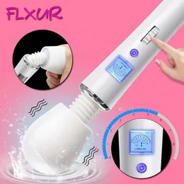 Massaggiatore massaggiatore giocattolo del sesso FLXUR Potenti vibratori con bacchetta magica per donna Stimolatore del clitoride AV Stick G Spot Massaggiatore Masturbatore femminile Sesso