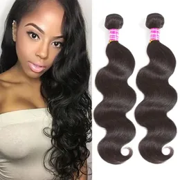 Weaves Hot Cake!Fastyle Malaysian Body Wave Extensions Natural Black UNPROCESSED Brazilian Peruvian Indian Virgin Human Hair Bundles Dyea