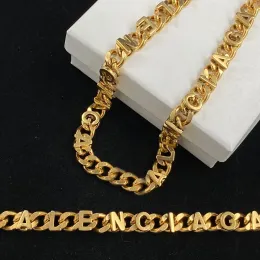 Mode lyx klassisk bokstav halsband för män b smycken armband designer kvinna 18k plätering guld cahins 925silver armband tjej kvinnor bröllop födelsedag