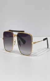 Männer Luxus Marke Designer Sonnenbrille Vintage Retro Quadratische Form Frauen Sonnenbrille Gold Rahmen Mode Zonnebril Top Flache Brillen S2196954