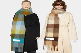L6CP Bufanda gruesa a cuadros para mujer, chal cálido, manta de Pashmina, cachemir, Europa, otoño e invierno, bufanda 8618451