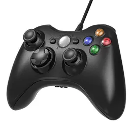 gestire X 360 Supporto per gamepad cablato USB Win7 / 8/10 Sistema Controle Joystick BOX 360 Slim / Fat / E Console Controller di gioco Joypad DHL gratuito