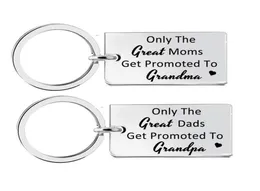 Keychains Only The Great Moms Get Promoted To Grandma Grandpa Keychain Mothers Fathers Day Gift From Kids Soon Be4428533