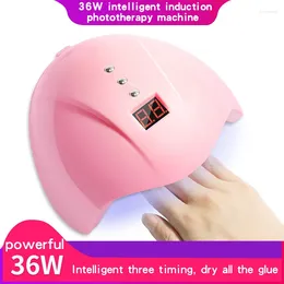 Nail Dryers Nails Potherapy Lamp Machine 36W Intelligent Induction Led/UV Small USB Heating Dryer