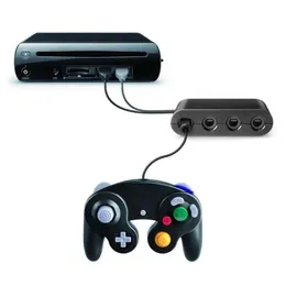 الملحقات 4 منافذ لـ GC Gamecube لـ Wii U PC Switch Switch Game Controller Adapter Adapter Super Smash Smash High Quality Ship Fast