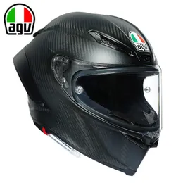 Kasklar Moto AGV Motosiklet Tasarım Güvenlik Konforu Agv Pista GPRR Rossi Chameleon Buz Mavi Yay Karbon Fiber Limit Edition Motosiklet Tam Kask A344