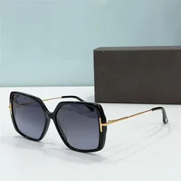 Novo design de moda óculos de sol quadrados 1039 armação de acetato hastes de metal estilo simples e popular versátil ao ar livre óculos de proteção UV400