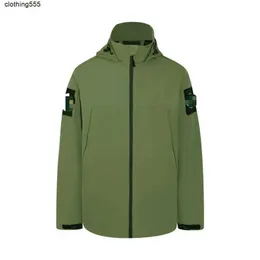 Herren-Daunenparka, wasserdicht, winddicht, modischer Mantel, Stein, Luxusmarke, Herrenjacke, einfach, Herbst und Winter, leicht, lange Ärmel, Island6iyw