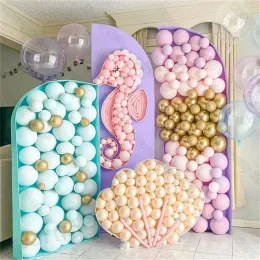 Denizkızı mozaik balon çerçeve lateks globos denizkızı köpük tahtası kabuk balon dolum kutusu denizkızı doğum günü bebek duş dekorati zz