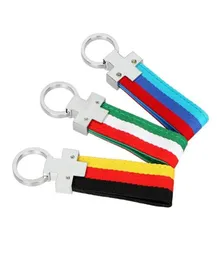 Lanyards Keychains Italy Tyskland Flaggmode 3Color Car Keychain Key Ring Chain Pendant Interior Dekoration Motorcykel utanför vägen 4x4 Access6701845