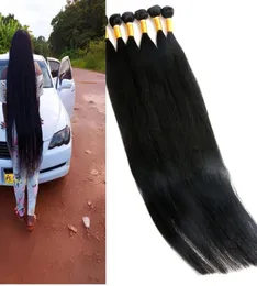 Virgin Human Hair Bundles Brazilian Hair Weaves obearbetade 840inch wefts Indian Peruvian Malaysian Mink Human Hair Extensions2604388