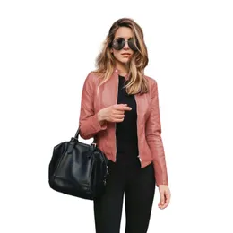 Autumn And Winter Women's Button Jacket Trendy New Product Hot Selling Women's Fashion Leather PU Suit Small Coat