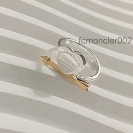 Yüzük mücevher T S925 Vücut Sterling Gümüş Aşk Yüzük Moda Çok yönlü gündelik Arrow Heart Piercing Kadınlar IP31