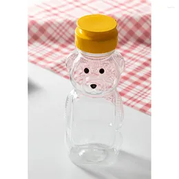 Tumblers Lovely Cartoon Bear Straw Cup Water Bottle With Lock Läcksäker hemresor Par Barn Festival Gift 250 ml