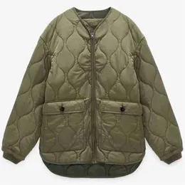 Parkas Diyig Woman 2021 Autumn and Winter New Women's nosza brytyjski styl okrągły okrąg