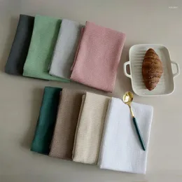 Tea Napkins 1ピース45x65cmワッフルタオル吸収ナプキン食器クリーニングコットンキッチン17.7 "x25.6"