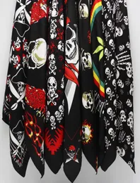 Poliester pirates czaszka szaliki pozostawia reggae bandanas men hiphop pałąk głowa chusta na głowę kobiety decerchief nagłówek chusteczka 7426688