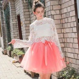 Gonne 2024 Estate Bella Soffice Morbido Tulle Tutu Gonna Pettiskirt 26 Colori Per Madre Figlia A Pieghe