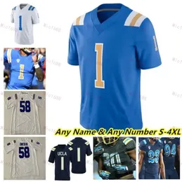 Maglie da football universitario UCLA Bruins Dorian Thompson-Robinson Ethan Garbers Zach Charbonnet Keegan Jones TJ Harden Jake Bobo Kazmeir Allen Josiah Norwood Loya