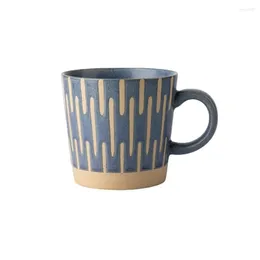 Canecas Japonês Retro Cerâmica Xícaras de Café Grande Capacidade Casa Casal Leite Chá Café da Manhã Vintage Japão Estilo Tazas de Café