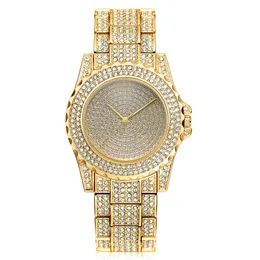 Wholesale Luxury Hiphop Style iced out full Diamond cheap bling quartz Watch For Women