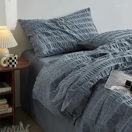 Роскошный винтажный полноразмерный комплект постельного белья в скандинавском стиле для мужчин — серое хлопковое одеяло с нейтральным рисунком, идеально подходит для мальчиков, домашний комплект Juego De Cama