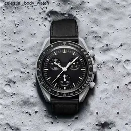 Keramiskt material Moonswatch BioCeramic Quarz Chronograph Mens Womens Watch Mission to Mercury Nylon Luxury Watch James Montre de Luxe Limited Edition Mast VLR8