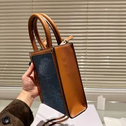 Designer Bag Leather Luxury Tote Bag Vintage Letter Print Purse Handbag Women Hand Clutch shoulder bags Daliy Canvas Denim Totes 240103