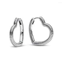 LONAGO Orecchini A Cerchio A Cuore In Argento 925 Personalizzabili Con Nome - Gioielli Donna Con Confezione Regalo