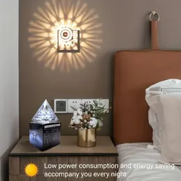 1 paquete de luz nocturna LED enchufable, luz de piedras preciosas, luz con sensor de atardecer a amanecer, ámbar, ahorro de energía, luz nocturna ideal para dormitorio, baño, guardería, pasillo, cocina