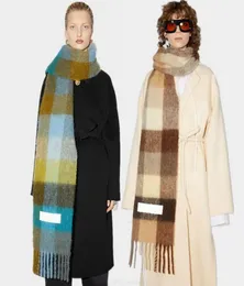 L6CP – écharpe épaisse à carreaux pour femmes, châle chaud, couverture Pashmina en cachemire, Europe, automne et hiver, 6802185