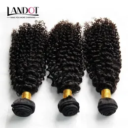 Wefts Indiano Cabelo Encaracolado Não Processado Indiano Kinky Curly Cabelo Humano Weave Bundles 3 Pçs / Lote 8A Grau Indiano Jerry Curls Extensões de Cabelo Nat