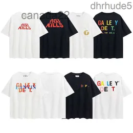 Gall Depts Ery T-Shirts Herren Designer Damen T-Shirt mit kurzen Ärmeln Regenbogen Brief gedruckt Mode Freizeit Tops Baumwolle Freizeitkleidung Größe SXLGallery Dep M5 4DY5