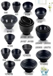 Меламиновая посуда Black Frost Whorl Bowl Специальный ресторан A5 Меламиновые миски Меламиновая посуда Миска для риса Whole6991099