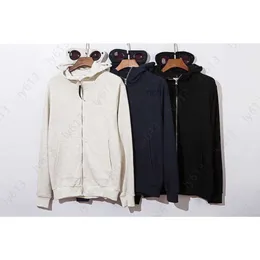 Sudaderas con capucha para hombre Chaqueta de diseñador Cp Stone Sudadera con capucha Island Chaqueta con dos gafas Cárdigan bordado Cremallera Anteojos Sudadera con capucha Sudadera con capucha Chaquetas