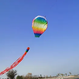 Aksesuarlar Sıcak Hava Balon Uçurtma 3D Uçurtma Renkli Skeletonfree Uzun Kuyruk Uçmak Kolay Plaj Uçurtmaları Açık Hava Spor Oyunu