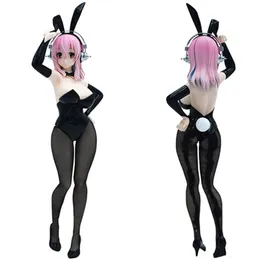 I Stock Original Super Sonic Sonico efter partiet PVC Action Figur Anime Sexig Model Toys Collectible Doll Gift 240103