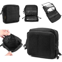 Organizer Military Tactical Gear Utility Map Admin Pouch Outdoor EDC Tool Molle Bag Organizer Waist Pack Hunting Accessories Molle Pouch 220