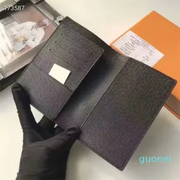 Luksusowy projektant wielofunkcyjny uchwyt na karty kredytowe Portfel Paszport Paszport Paszport mężczyzna i karta identyfikacyjna