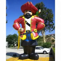 Swings Ocean Event Giant Inflatable Pirate Captain Cartoon Characters For Outdoor Display Kids Party Decoration