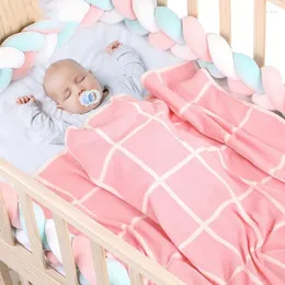 Одеяла детское весенне-осеннее одеяло Born Wrap вязаный плед для коляски чехол для сна детское одеяло с кондиционером ворс