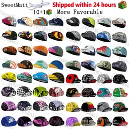 Sweetmatt clássico retro poliéster ciclismo bonés pacote de 10 secagem rápida respirável bicicleta chapéu verão esportes balaclava unisex 240102