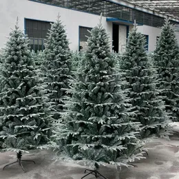 Decorazioni natalizie 1.2/1.5M Crittografia albero Bianco simulato neve PE Meno ornamenti