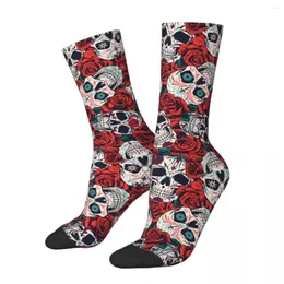 Men's Socks Skull Skeleton Vintage Day Dead Men Women Windproof Novelty Spring Summer Autumn Winter Stockings Gift