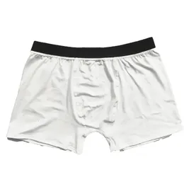 5 pz sublimazione fai da te bianco bianco poliestere boxer per San Valentino e festa del papà taglia S2XL 240103